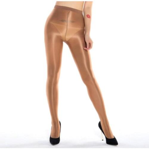 Women Four Seasons Bright Light Plate 70d Plus Size Nightclub Singer Oily Pantyhose Reflective Silk Stage Sherpin Sexy Tight