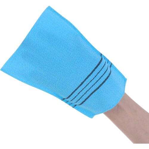 1pc Double-sided Towel Korean Exfoliating Bath Washcloth Body Scrub Shower Towel Portable For Adults Coarse Grain Towel