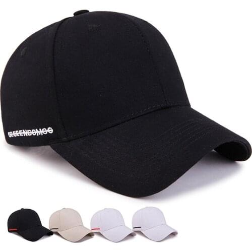 Peaked Cap Letter Baseball Cap Embroidery Snapback Hat Golf Streetwear Visors Female Band Rock Hip Hop Solid color Fitted Cap
