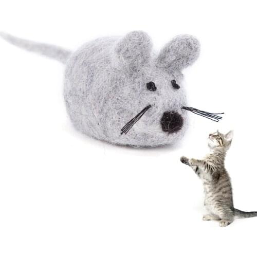 Cat Mouse Toy Catnip Pet Toy Kitten Chew Toy Realistic Mouse Cat Toy Wool Kitten Teeth Grinding Toy Cat Interactive Toy