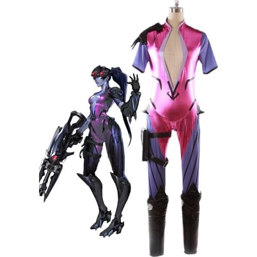 Womens OW Widowmaker Amelie Lacroix Cosplay Costume Custom Made Any Size