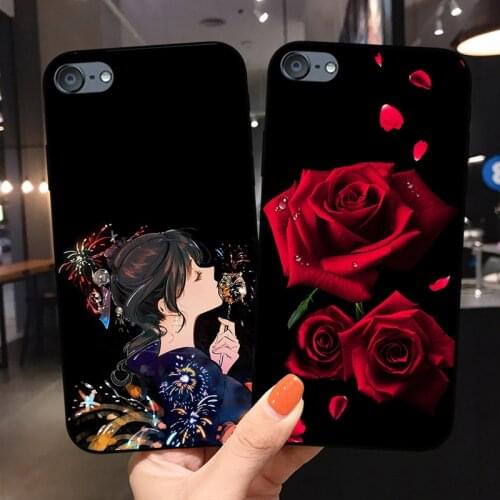 Fashion Printed Case for Apple iPod Touch 5 5th 6 6th 7 7th Cover Original Cute Printing Drawing soft silicone Phone Case Shell