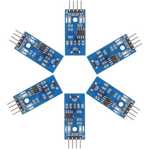 6pcs/lot Hall Sensors Module 3144E Hall Switch Speed Magnetic Swiches Speed Counting Sensor Module For Arduino Smart Car
