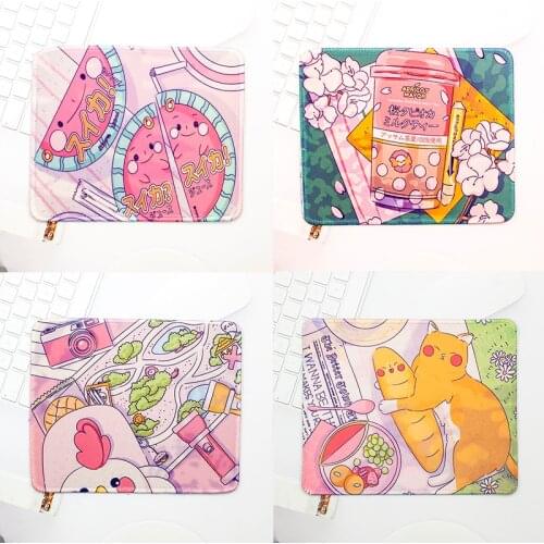 Kawaii Desk Pad Deskpad Laptop Mouse Mat for Office Home PC Computer Keyboard Cute Mouse Pad Gaming Desk Mats Gamer 22x18cm