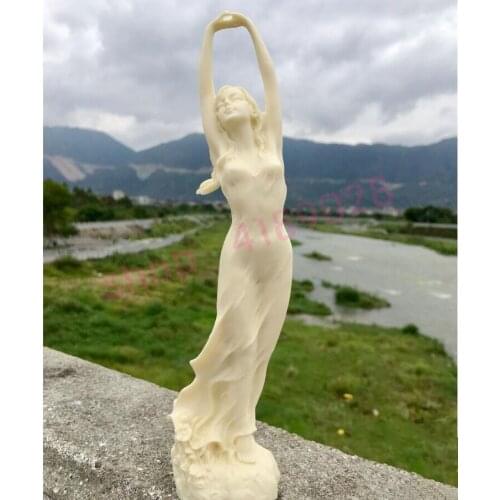 Natural palm tree coconut fruit, pure manual carving, Young girls in early spring ornaments, exquisite crafts, decorations