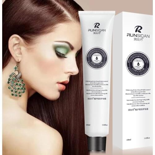 2021New Arrival 100mL Popular Hair Color Cream Barber Use Natural Hair Dye Beauty Fruits Smell Non Allergic Colorant
