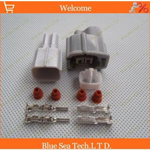 Sample,2 sets 2Pin 2.2mm Car oil nozzle plug,Car waterproof Electrical connector,Fuel spray nozzle plug for VW Audi car ect