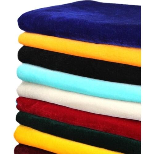 Width 62'' Solid Color Thickened Soft Comfortable Practical Velvet Fabric By The Yard For Tablecloth Curtain Dress Material