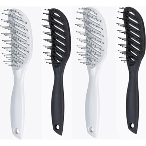 Plastic Massage Comb Small Curved Style Anti-Static Hair Brushes Professional Hairdressing Wet/dry Dual-use Styling Tools
