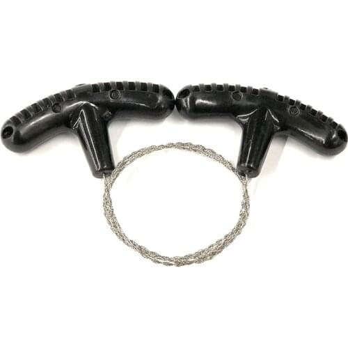 Hand Steel Rope Chain Saw Pocket Portable Emergency Survival Gear Steel Wire Kits Travel Camping Hiking Manual Tools Outdoor New