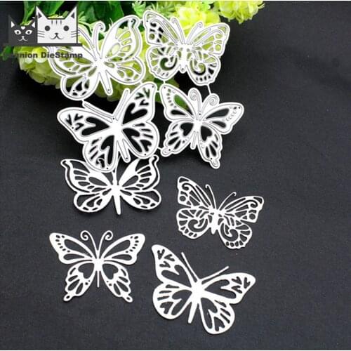 Reunion 4pcs Butterfly Metal Steel Cutting Embossing Dies for Scrapbooking Paper Craft Home Decoration Craft New Dies for 2020