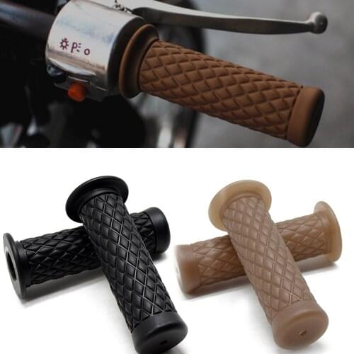 Retro classic motorbike grips handle bar vintage scooter Accessories For Yamaha Honda motorcycle handlebar cafe racer moto grip