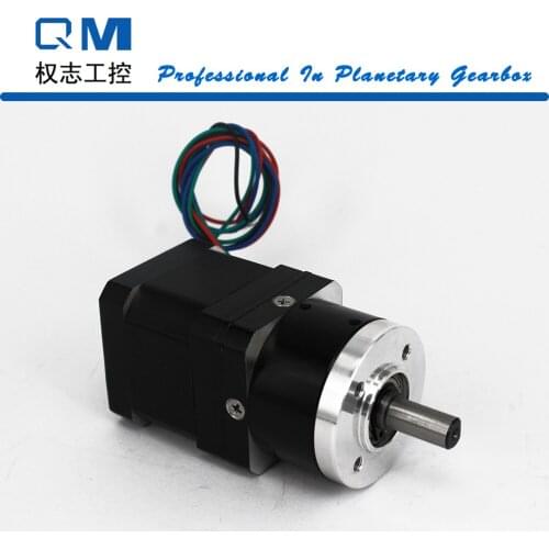 Nema 17 geared stepper motor L=40mm planetary gearbox ratio 4:1 cnc robot pump