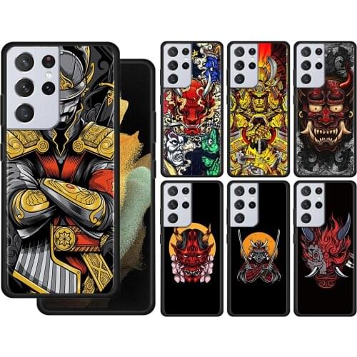 Samu 0rai Demon Cool Case For Samsung Galaxy S21 S20 UltrA S21 S20 FE S10 S9 S8 Plus S7 Edge S10Lite S10e Shell Cover Silicone