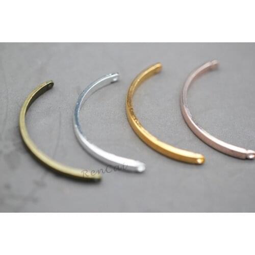 10pcs Bracelet Plain Links Rose Gold/ Bronze /Silver/Gold/Antique Silver Plated Tube Connector For DIY Bracelet Jewelry Making