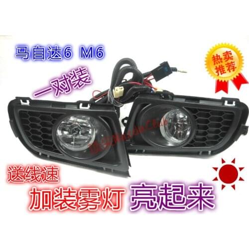 Eosuns Led Drl Daytime Running Light Top Quality for Mazda 6 M6 2007-10 Fog Lamp Horse Front Bumper Lights Assembly Fog Light