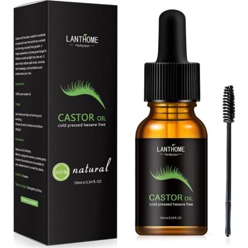 Castor Oil Eyelash Growth Serum Hair Enhancer Reduce Loss Cream for Eyebrow NEW
