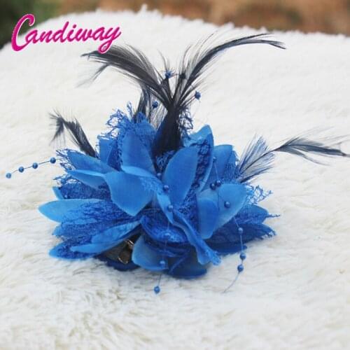 Dark Blue New Arrival Plastic Hair Clips Women Girls Wedding Hair Accessories Hairpin Wrist Cuff Elegant HeadBand Elastic