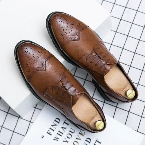 Large Size Men Loafers Retro Crocodile Men Leather Shoes Classic Men Dress Shoes Moccasin Homme Block Men Driving Shoes 38-47