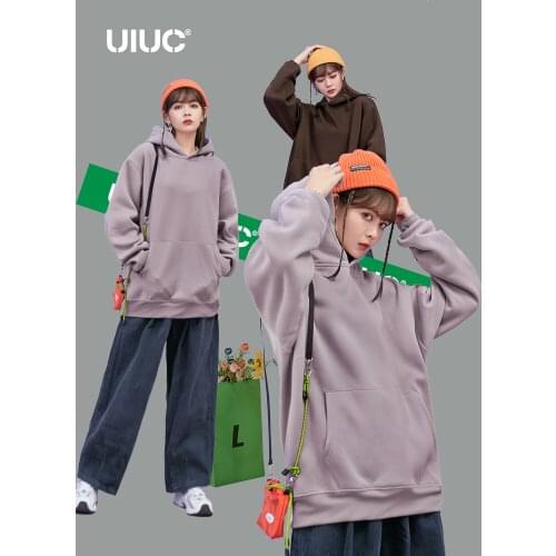 SODAWATER Womens Hoodies 2020 Autumn Fashion Blank Fleece Oversized Hoodies Woman Cool Hoodies Pullovers Streetwear 169W