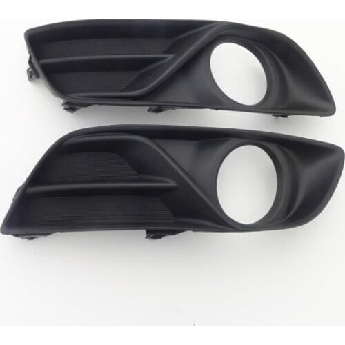1Pair LH and RH Front Bumper Fog Light Lamp Covers Bezel Trim for Nissan Sentra 2013-2015