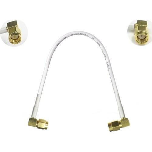 Brand New 1PC SMA male right angle to RP-SMA male right angle pigtail cable adapter plug 15/30/50/100cm low loss high quality