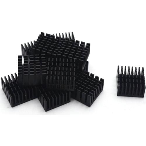 100Pcs 40mm Heatsink Cooler Cooling Heat Sink Radiator Chipset 40mmx40mmx11mm Aluminum Heatsink for Cooling 3D Printer