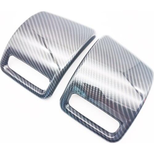 2 Pieces Rear Tail Light Cover Trim Carbon Fiber Look ABS For Dodge Ram 1500 2019-2021