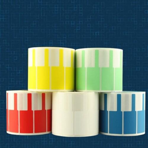 77JF 500Pcs Cable Sticker 3.30x1.02in Oil-proof Tear-resistant PC Network Wire Cord Cable Tie Label Sticker Marking Marker