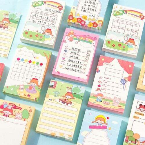8packs/LOT human cookies series cute lovely creative message paper material paper memo pad
