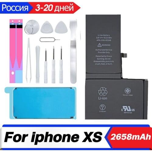 Mobile phone For iphone XS With Free Repair Tool Kit 2658mAh 100% New Li-Polymer Built In Replacement Battery