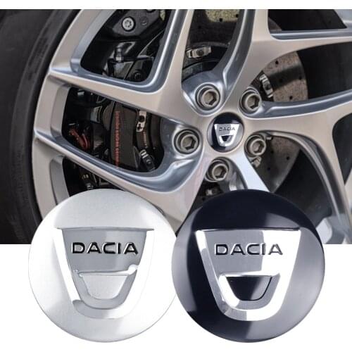 Car styling 4pcs 56mm for Dacia Emblem badge Wheel Center Hub Cap Cover Sticker for Dacia Duster Logan Sandero Lodgy Accessories