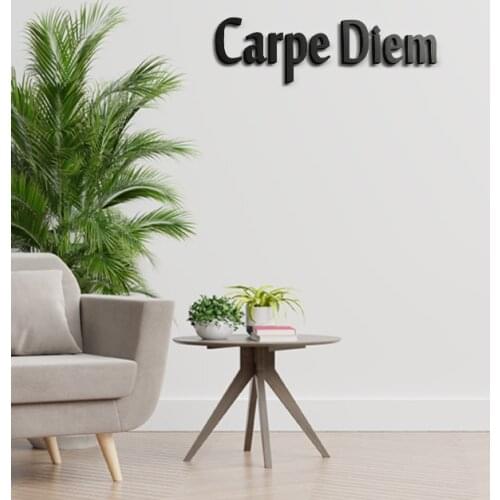 B.I.W CARPE DIEM 3MM MDF WOOD LASER CUT WALL DECOR
