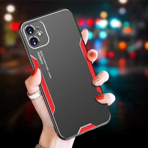 Brand New Metal Matte Luxury Shockproof Case For iPhone 12 Pro Max 11 XS Max X XR SE 2020 8 7 6s 6 plus 12 Anti-fall Back Cover