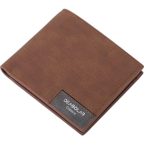 Brand Vintage Man Wallet Male Slim Top Quality Leather Wallets Thin Money Dollar Card Holder Purses For Men