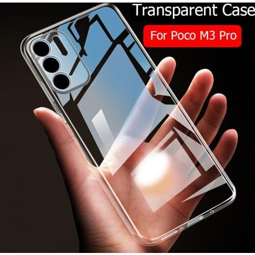 For Xiaomi Poco M3 Pro 5G Case Simple Slim Soft TPU Transaprent Clear Phone Case For Poco M3 PocoM3 Pro 5G Cover