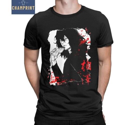 Mens Boku No My Hero Academia Aizawa Shota T Shirts Pure Cotton Clothing Short Sleeve Round Neck Tee Shirt Gift Idea T-Shirts