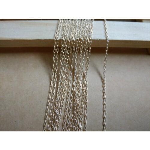 Bracelet necklace material DIY steel chain accessories Jewelry parts brass chain/1.2*2.4MM SMB1008