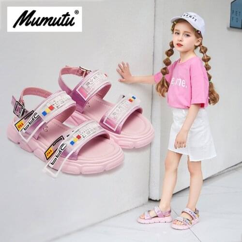 Odorless soft standard size children like girls breathable anti-wear casual light rhinestone Girls summer scandal MM1986