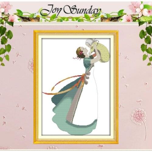 Mother And Son Deep Love Counted Cross Stitch DIY 11CT 14CT Cross Stitch Sets Wholesale Cross-Stitch Kits Embroidery Needlework