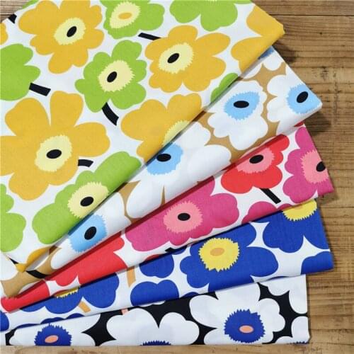 Nanchuang Flowers Twill Cotton Fabric DIY Sewing Quilting Baby&Child Fat Quarters Patchwork Textile Materia