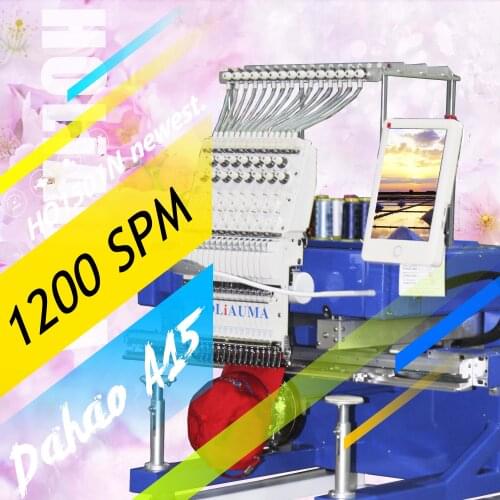10 Years Service!!!T Ajima Holiauma Home Computer Sewing Embroidery Machine Sales Dahao Computer Single Head 15 Needles