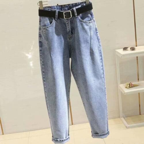 2021 New Plus Size 5XL Jeans High Waist Womens Trousers For Female Nine Points Pants For Women Jeans For Girls Denim Pant