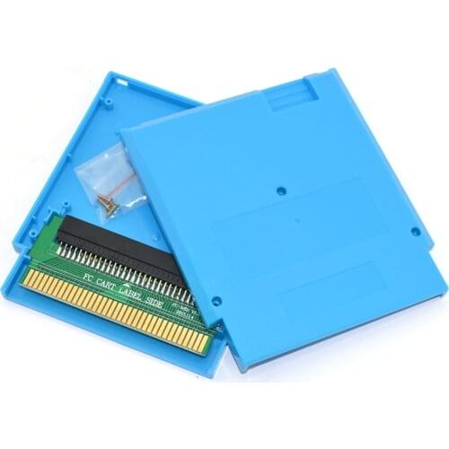 For FC 60 Pin to NES 72 Pin Adapter Converter with Cartridge Shell Case and Screw for NES