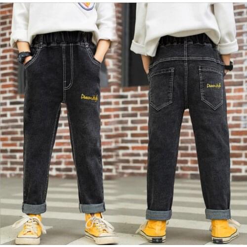 Boys Casual Jeans Trousers Autumn New Denim Pants Kids Children Loose Pants Bottoms Clothing