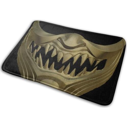 Scorpion Mortal Kombat Mask Mat Rug Carpet Anti-Slip Bedroom Entrance Door Mat Mortal Kombat Mortal Kombat 11 Scorpion Kitana