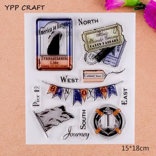 YPP CRAFT have a nice trip Transparent Clear Silicone Stamp/Seal for DIY scrapbooking/photo album Decorative clear stamp 981