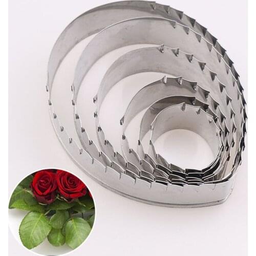 Clay Cutter Molds Rose Leaf Mould Leaf with Thorn Pattern Cutting DIY Soft Paper Craft Flower Tools Model Seramik Aletler Mold