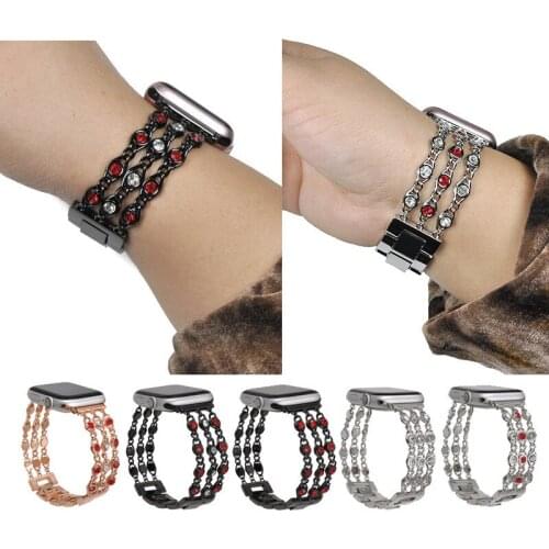 Rhinestone Band For Apple Watch Band 38/40mm 42/44mm Stainless Steel Strap For iWatch Band Series 1 2 3 4 5 Chain Bracelet New