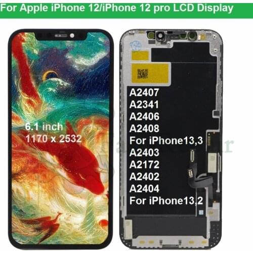 JK incell quality LCD For iPhone 12 lcd A2403 Screen For Iphone 12 Pro A2407 lcd Display touch Pantalla With 3D Touch Panel